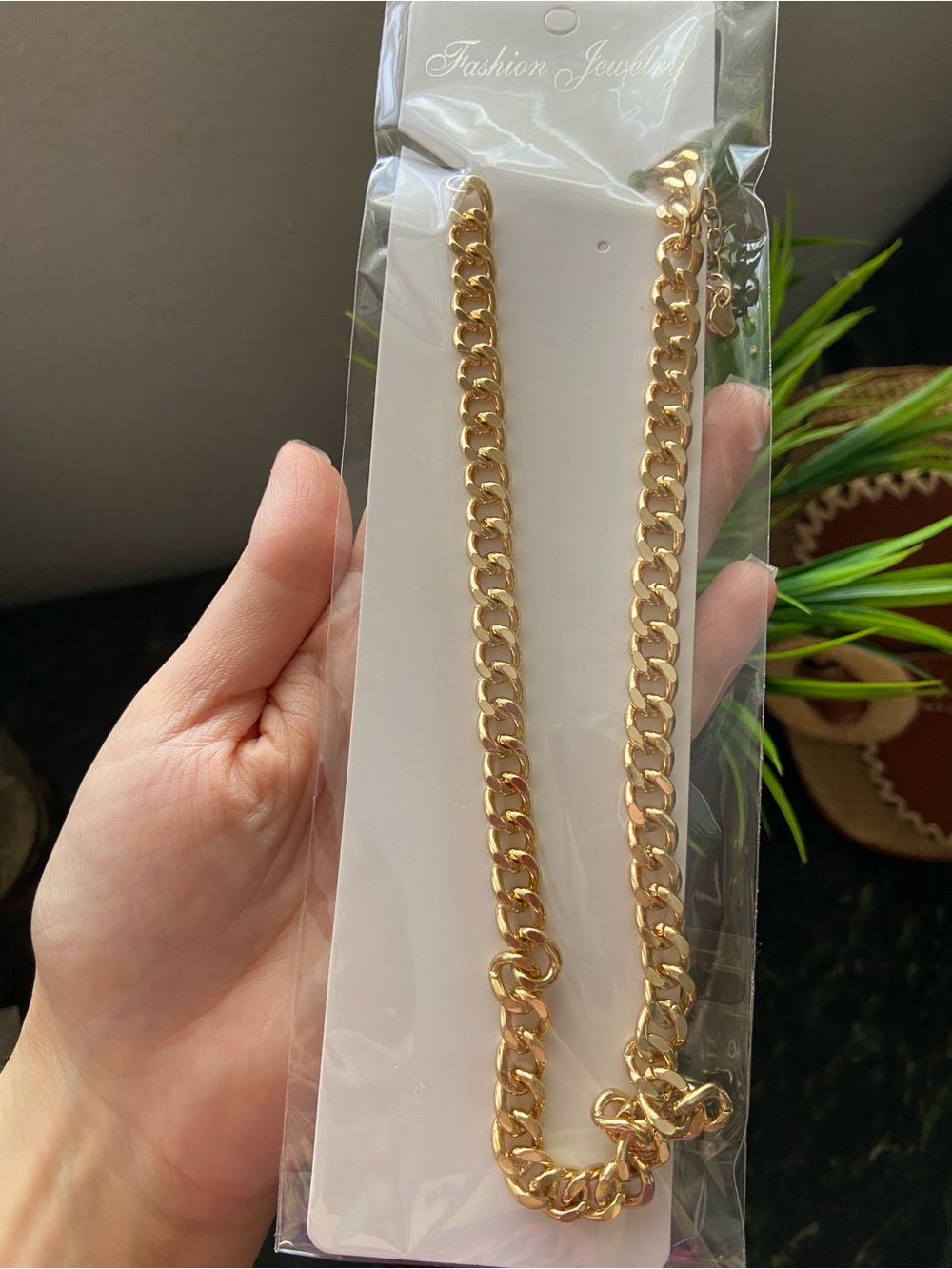 Gold Curb Chain Necklace - Classic Cuban Link